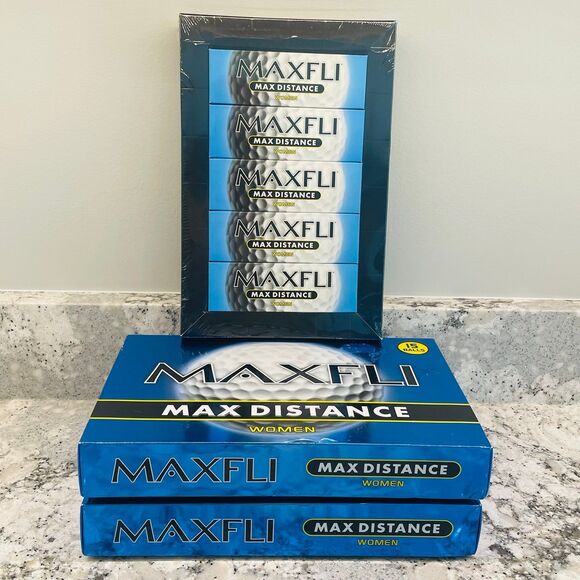 NEW Maxfli Max Distances Women's Golf Balls 15 Soft High Energy Core 5 3-packs - Picture 4 of 4